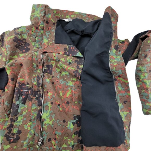 REEBOK x ALICIA KEYS RARE Camo Military Cargo Reptile Cropped Jacket Moto HTF - Picture 4 of 16